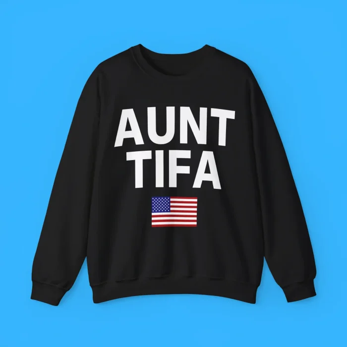 Aunt Tifa American Flag Sweatshirt