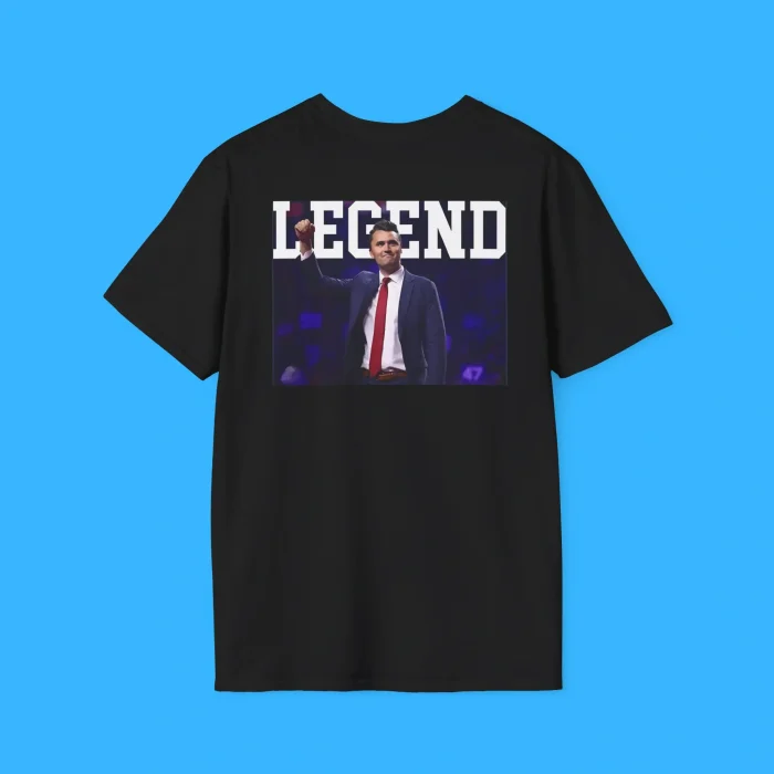 Charlie Kirk Legend Black Shirt