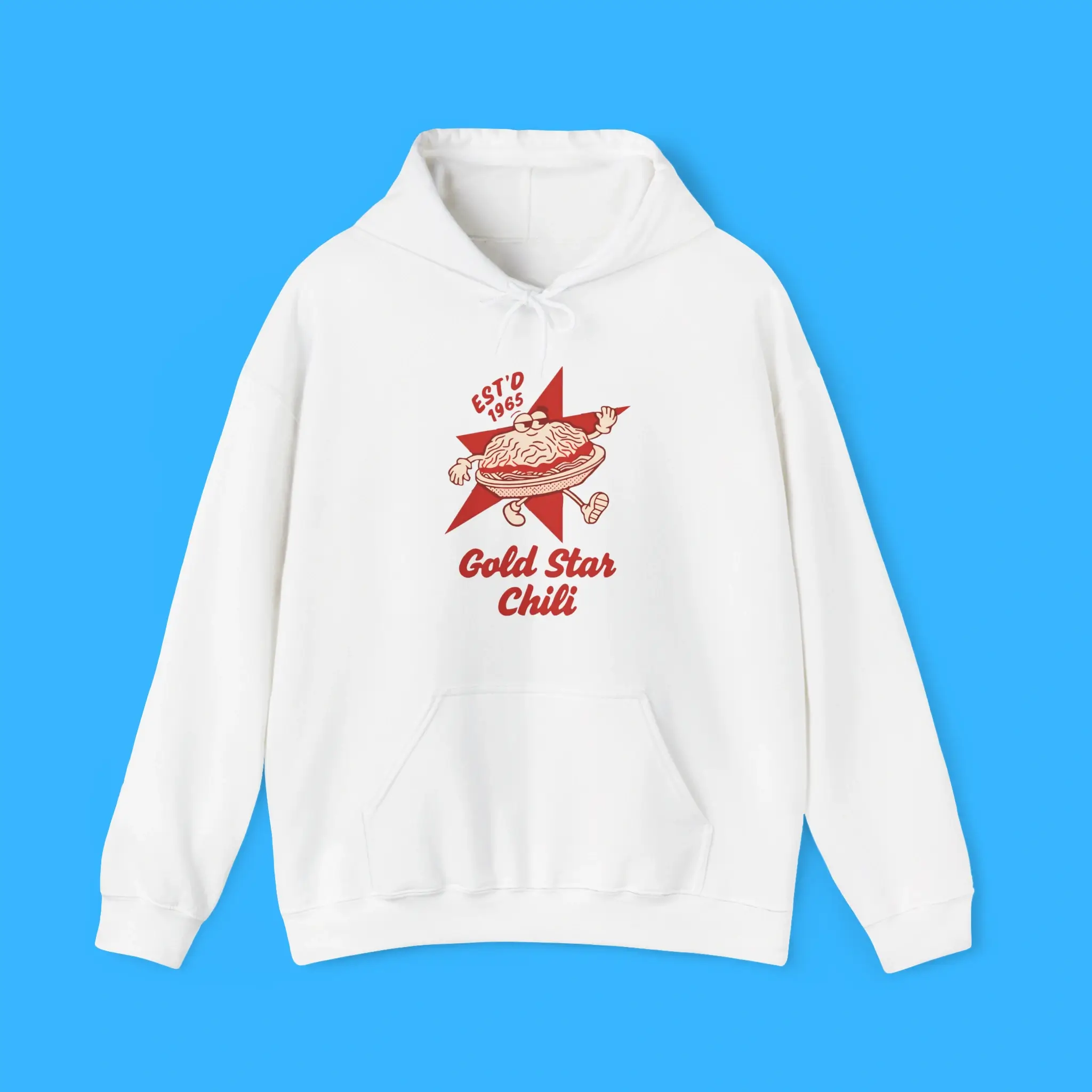 Gold-Star-Chili-60th-Anniversary-Estd-1965-Brain-Hoodie Gold Star Chili 60th Anniversary Est'd 1965 Brain Hoodie