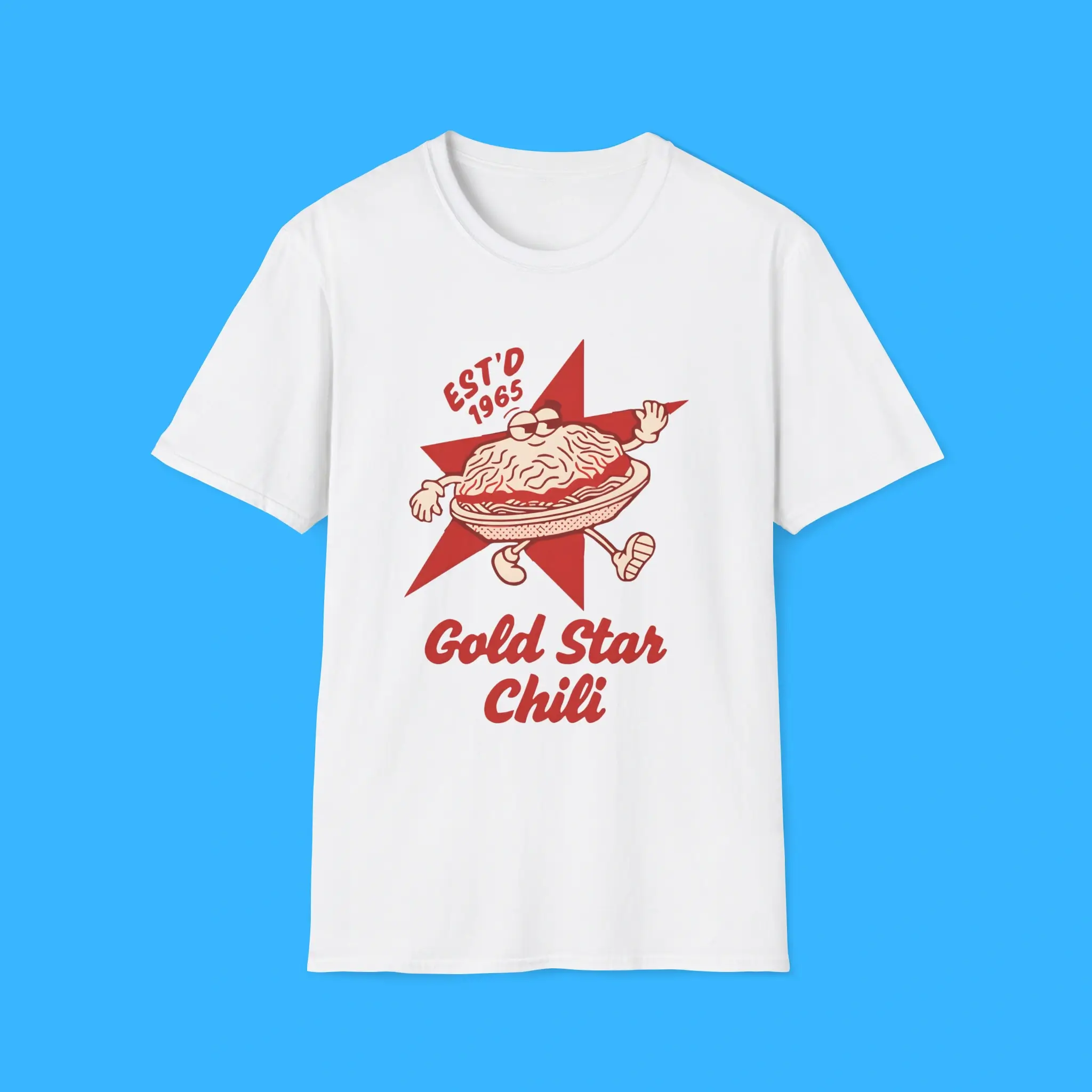 Gold-Star-Chili-60th-Anniversary-Estd-1965-Brain-Shirt Gold Star Chili 60th Anniversary Est'd 1965 Brain Shirt