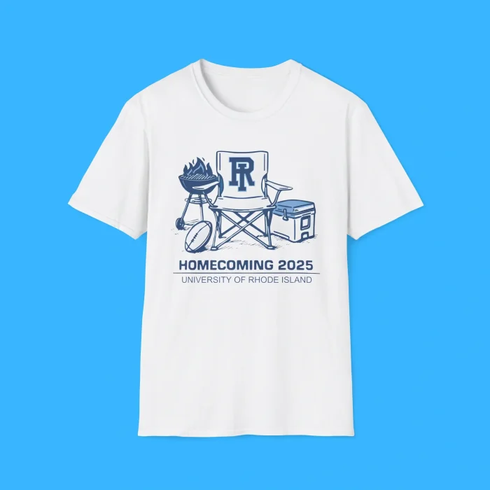 Homecoming 2025 University Of Rhode Island White Shirt