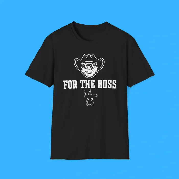 Jim Irsay For The Boss Colts Black Shirt