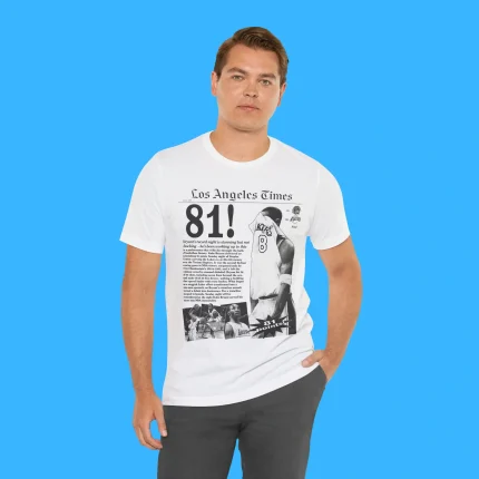Kobe Bryant Los Angeles Lakers Times 81 Points Person Shirt