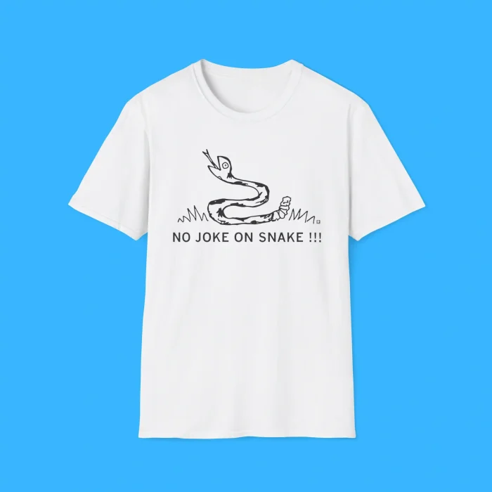 No Joke On Snake Heavyweight White Shirt