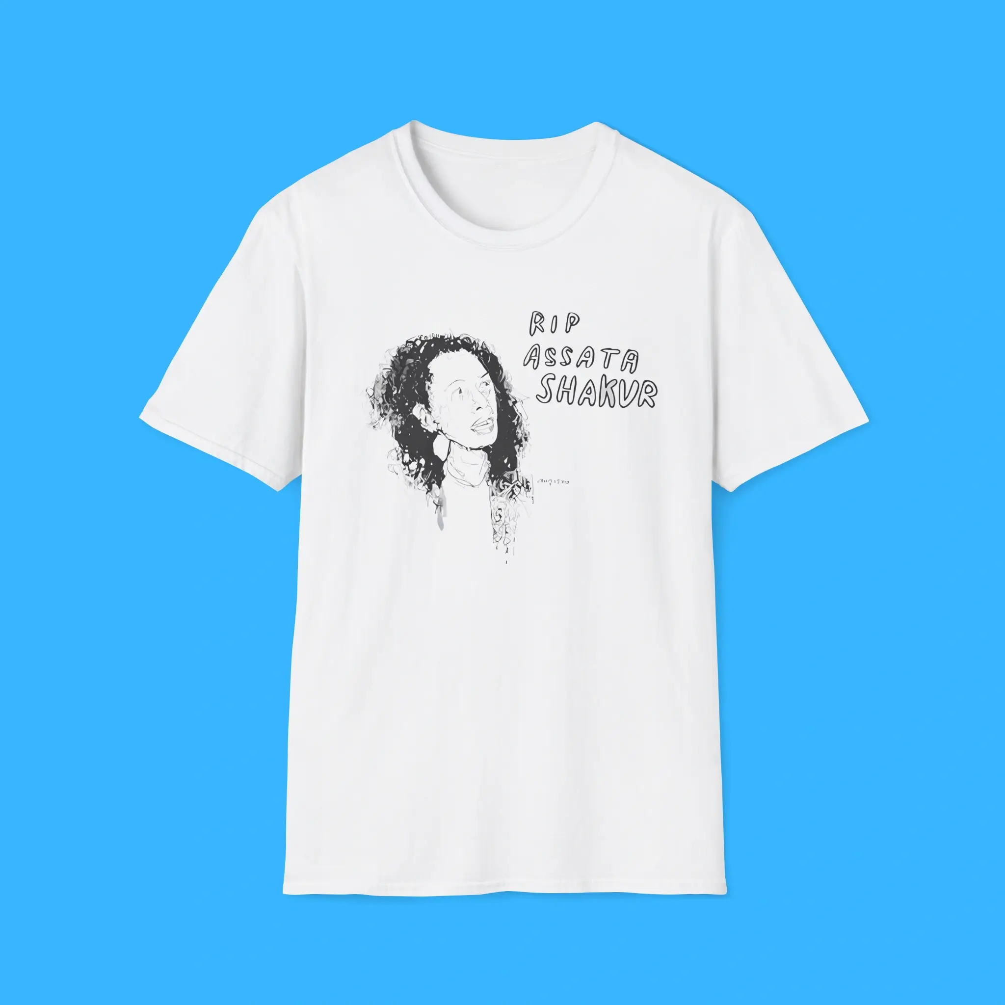 RIP-Assata-Shakur-White-Shirt RIP Assata Shakur White Shirt
