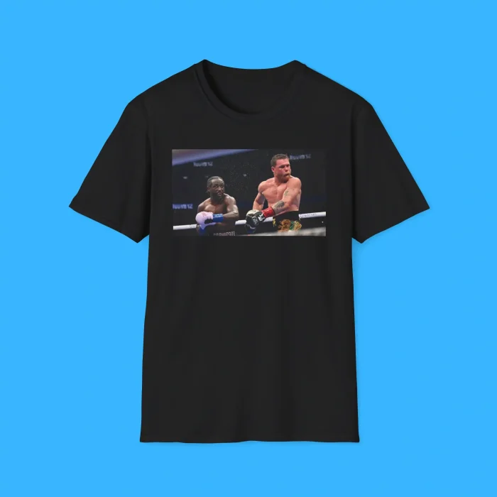 Terence Crawford Punches Canelo Alvarez Shirt