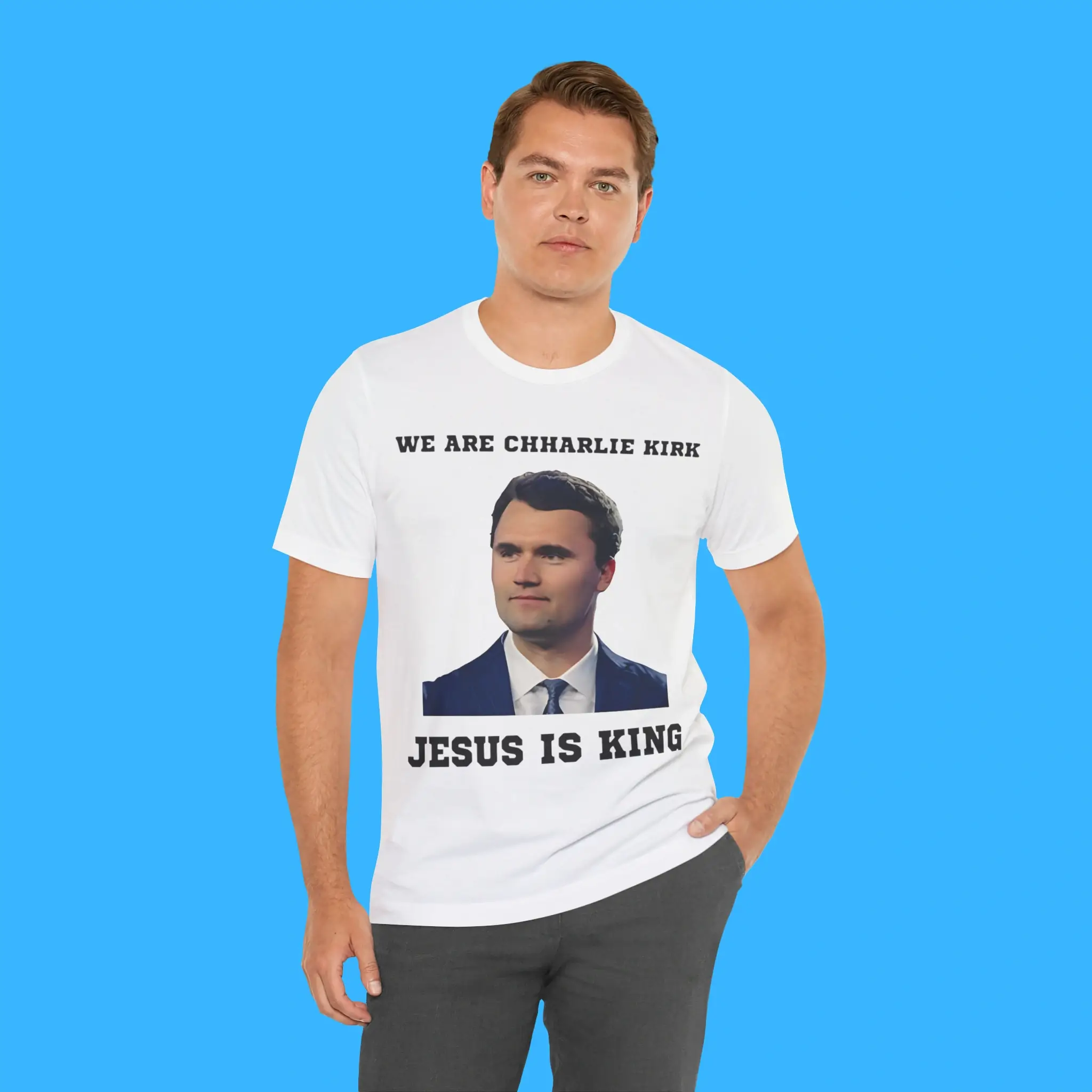 We-Are-Charlie-Kirk-Jesus-Is-King-Person-Shirt We Are Charlie Kirk Jesus Is King Person Shirt