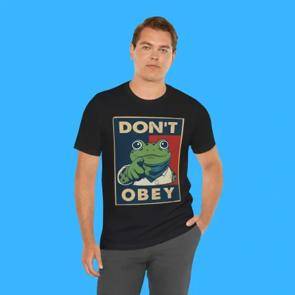 Don't Obey Frog Person Shirt