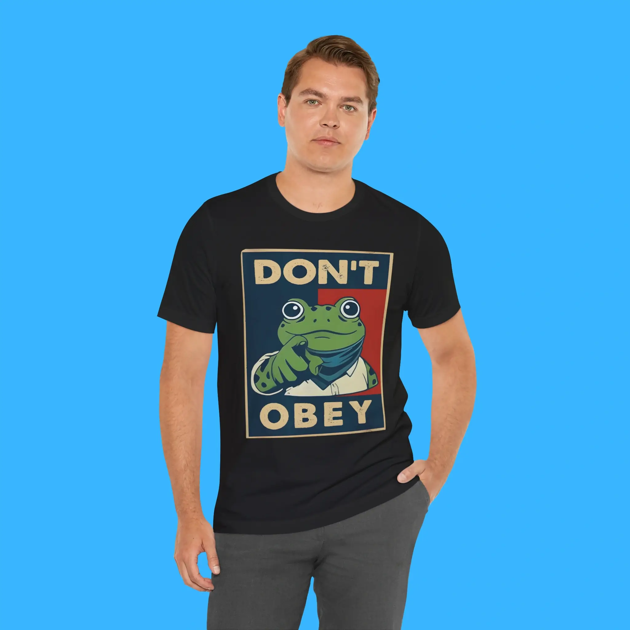 Dont-Obey-Frog-Person-Shirt Don't Obey Frog Person Shirt