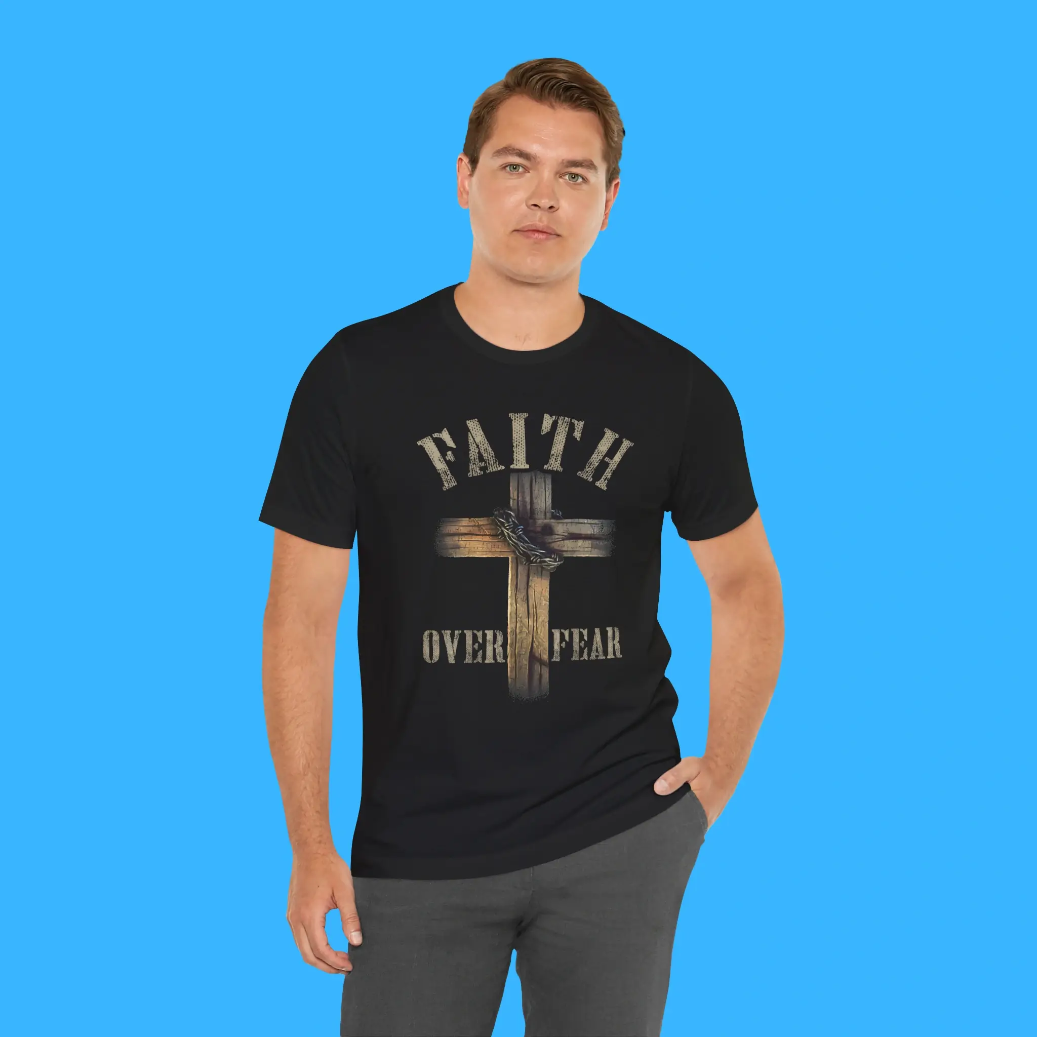 Faith Over Fear Person Shirt