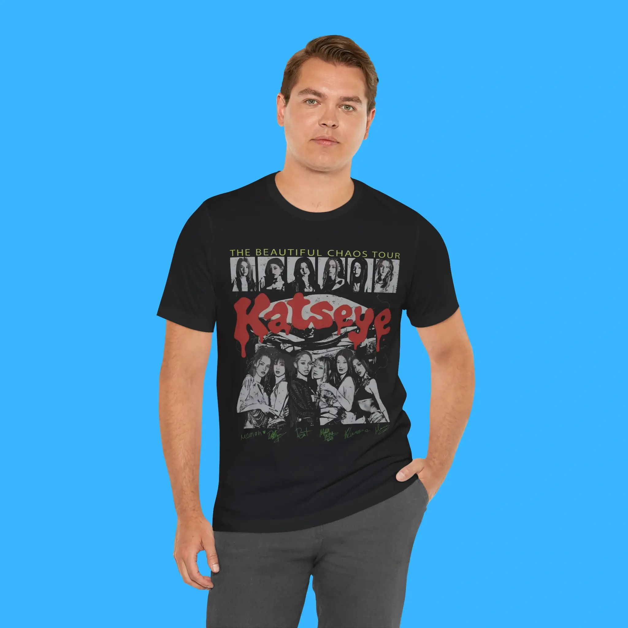 Katseye-The-Beautiful-Chaos-Tour-Person-Shirt Katseye The Beautiful Chaos Tour Person Shirt