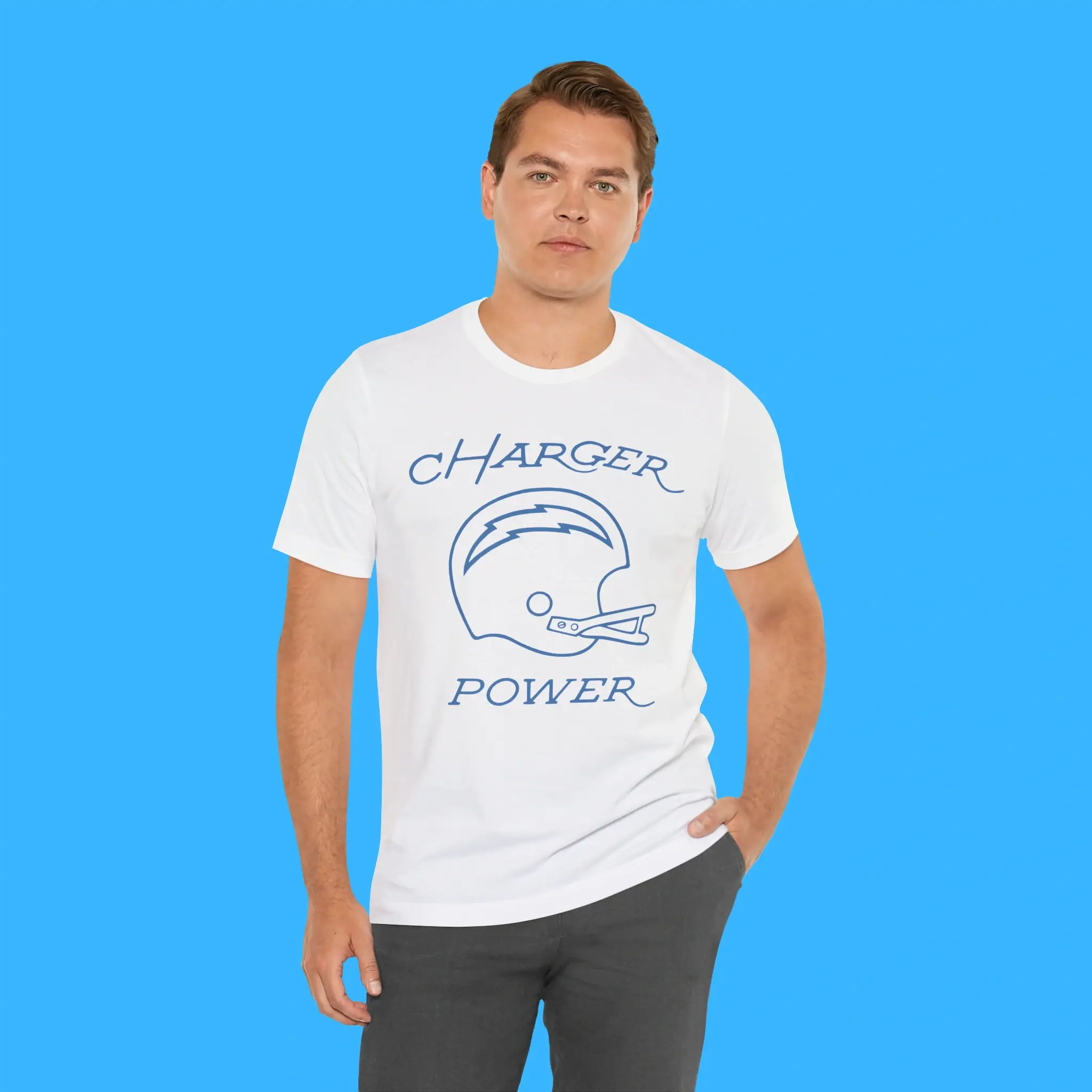 Los-Angeles-Chargers-Charger-Power-Person-Shirt Los Angeles Chargers Charger Power Person Shirt