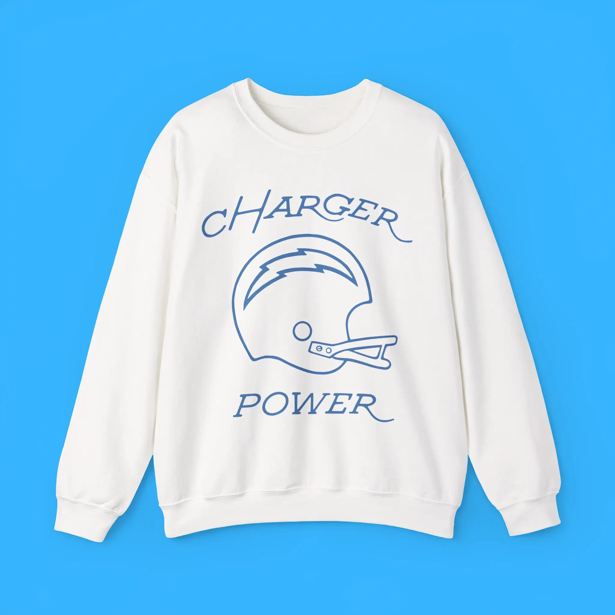 Los-Angeles-Chargers-Charger-Power-Sweatshirt Los Angeles Chargers Charger Power Sweatshirt