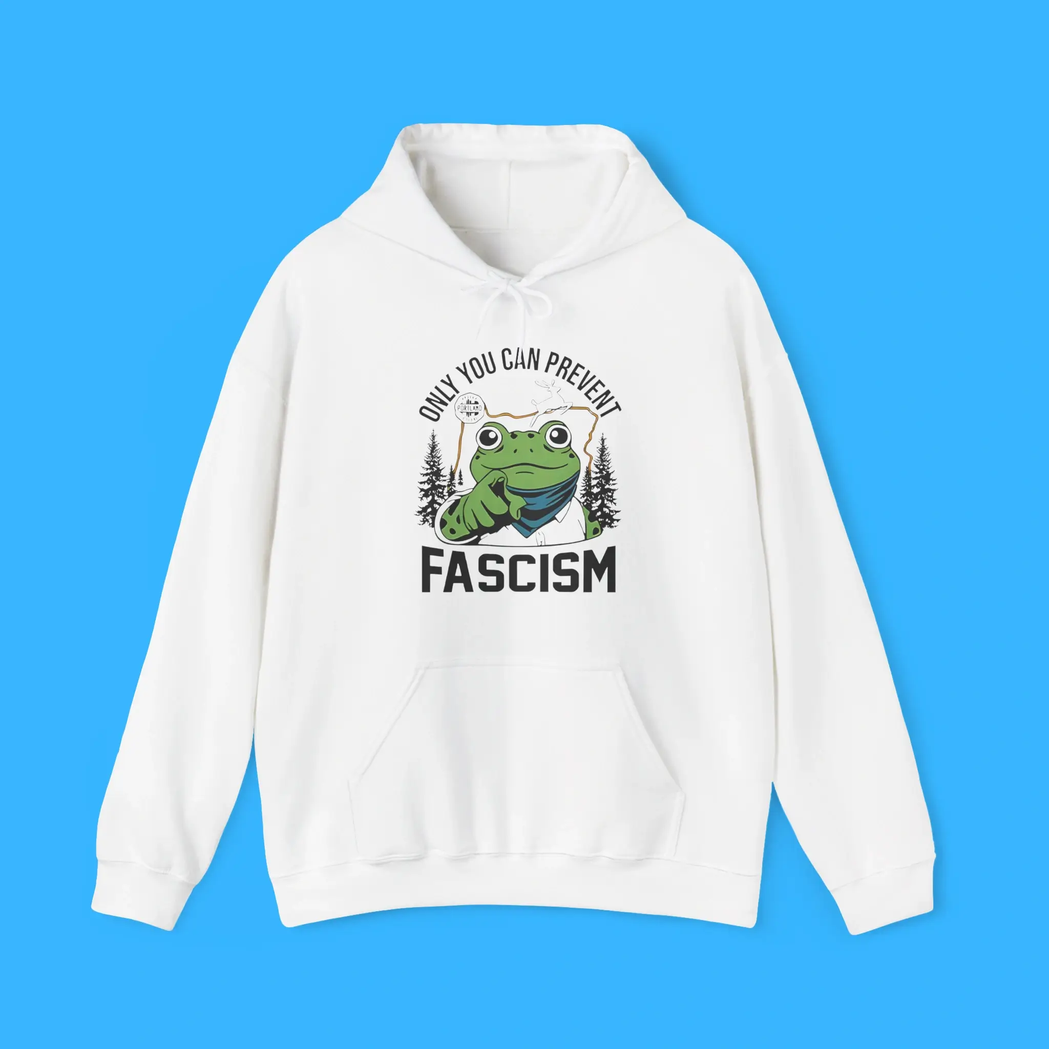 Only-You-Can-Prevent-Fascism-Portland-Frog-Hoodie Only You Can Prevent Fascism Portland Frog Hoodie
