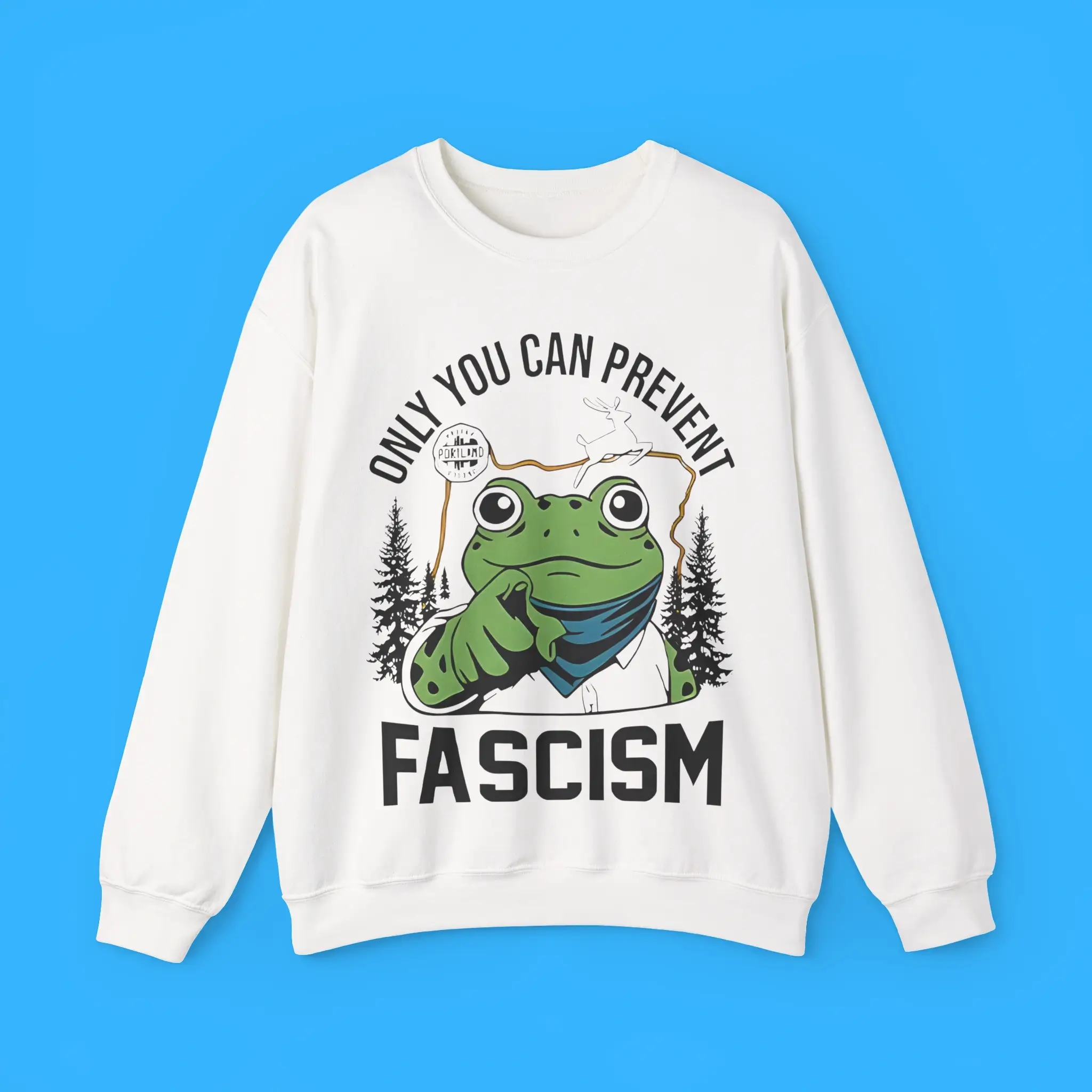 Only-You-Can-Prevent-Fascism-Portland-Frog-Sweatshirt Only You Can Prevent Fascism Portland Frog Sweatshirt