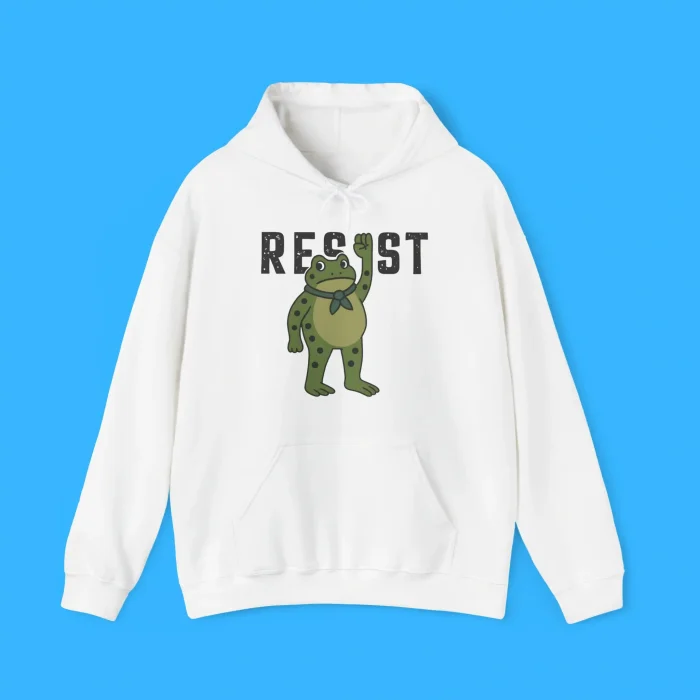Resist Portland Frog Hoodie