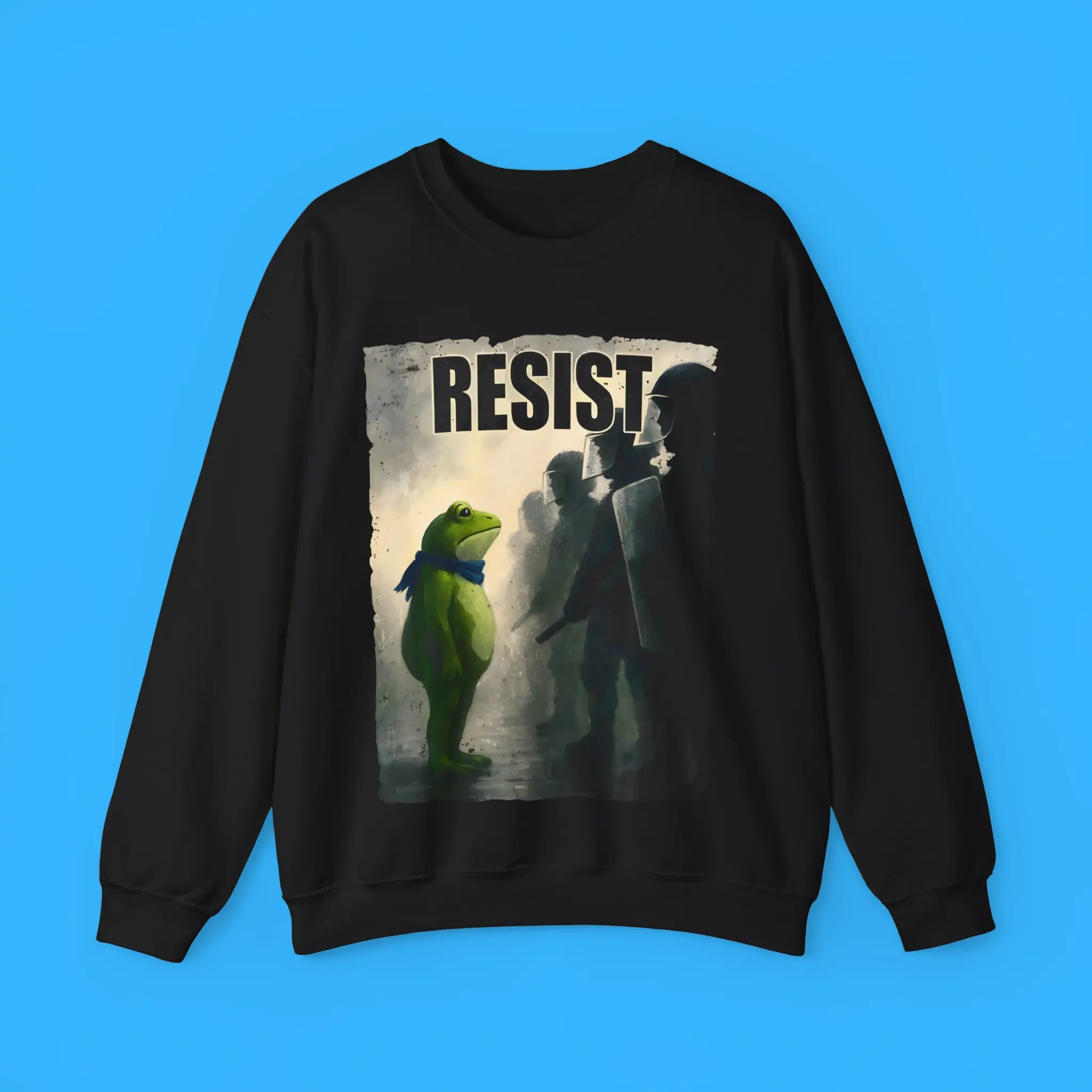 Resist-Portland-Frog-Protest-Sweatshirt Resist Portland Frog Protest Sweatshirt