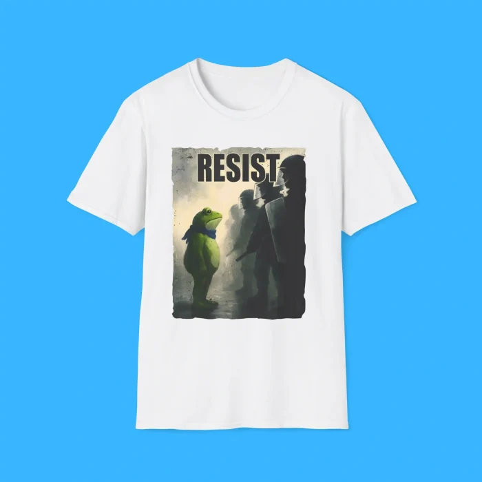 Resist Portland Frog Protest White Shirt