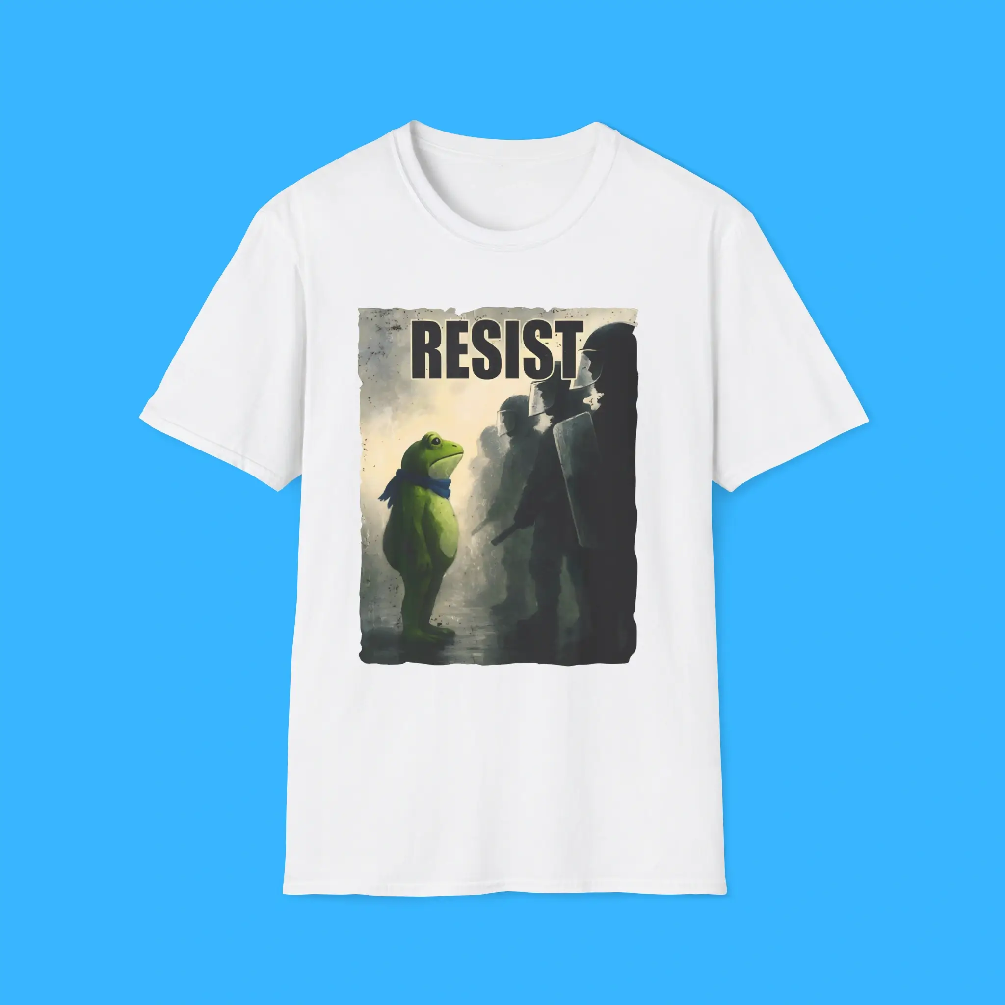 Resist-Portland-Frog-Protest-White-Shirt Resist Portland Frog Protest White Shirt