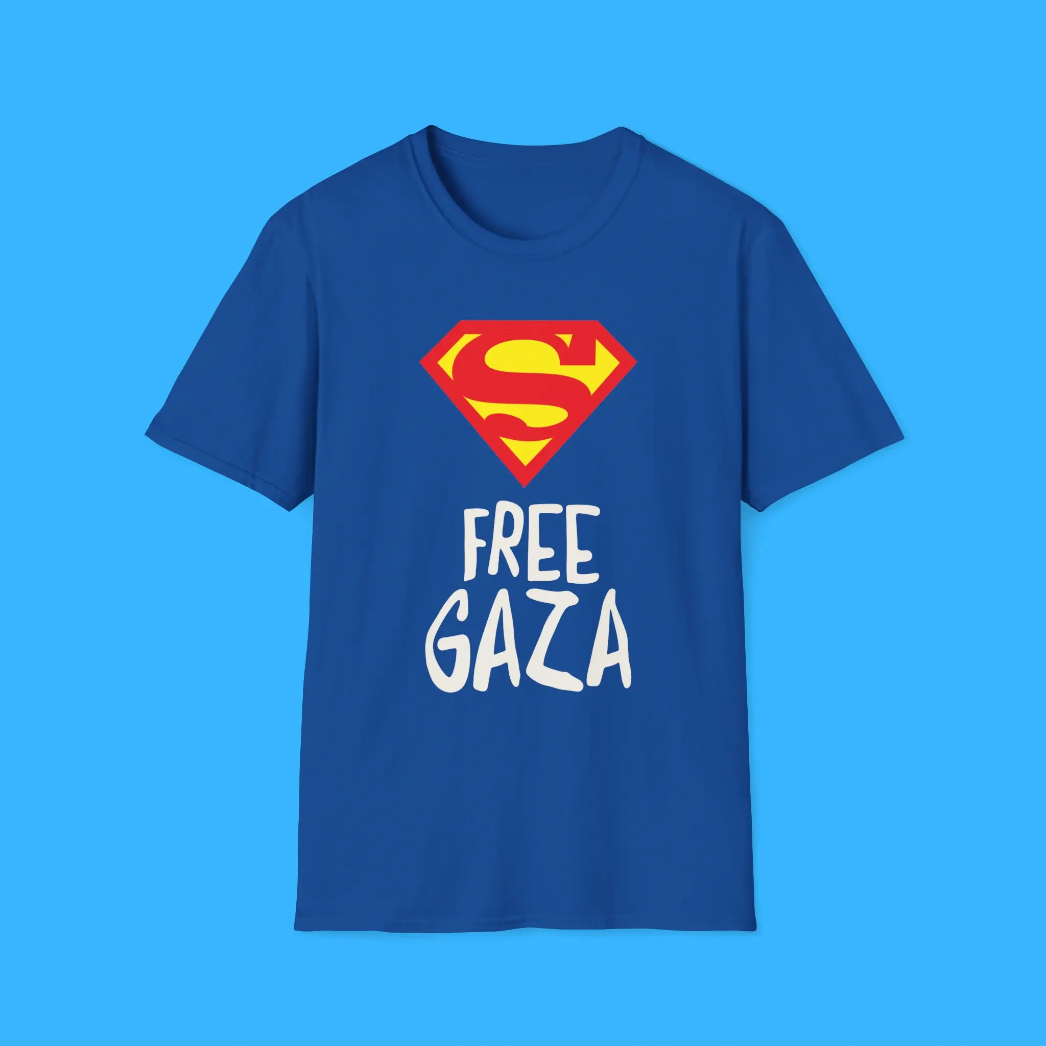 Superman-Free-Gaza-Shirt Superman Free Gaza Shirt