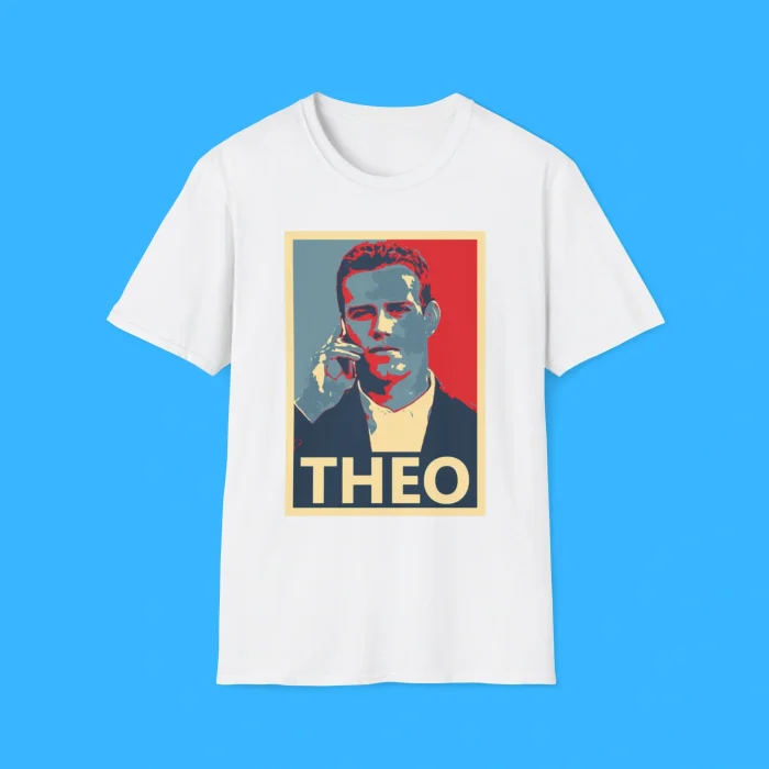 Theo Epstein In Action Signed By Artist Print White Shirt