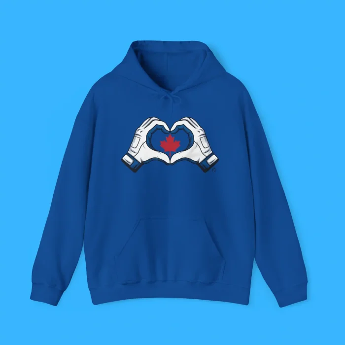 Toronto Blue Jays Canada Heart Hands Hoodie