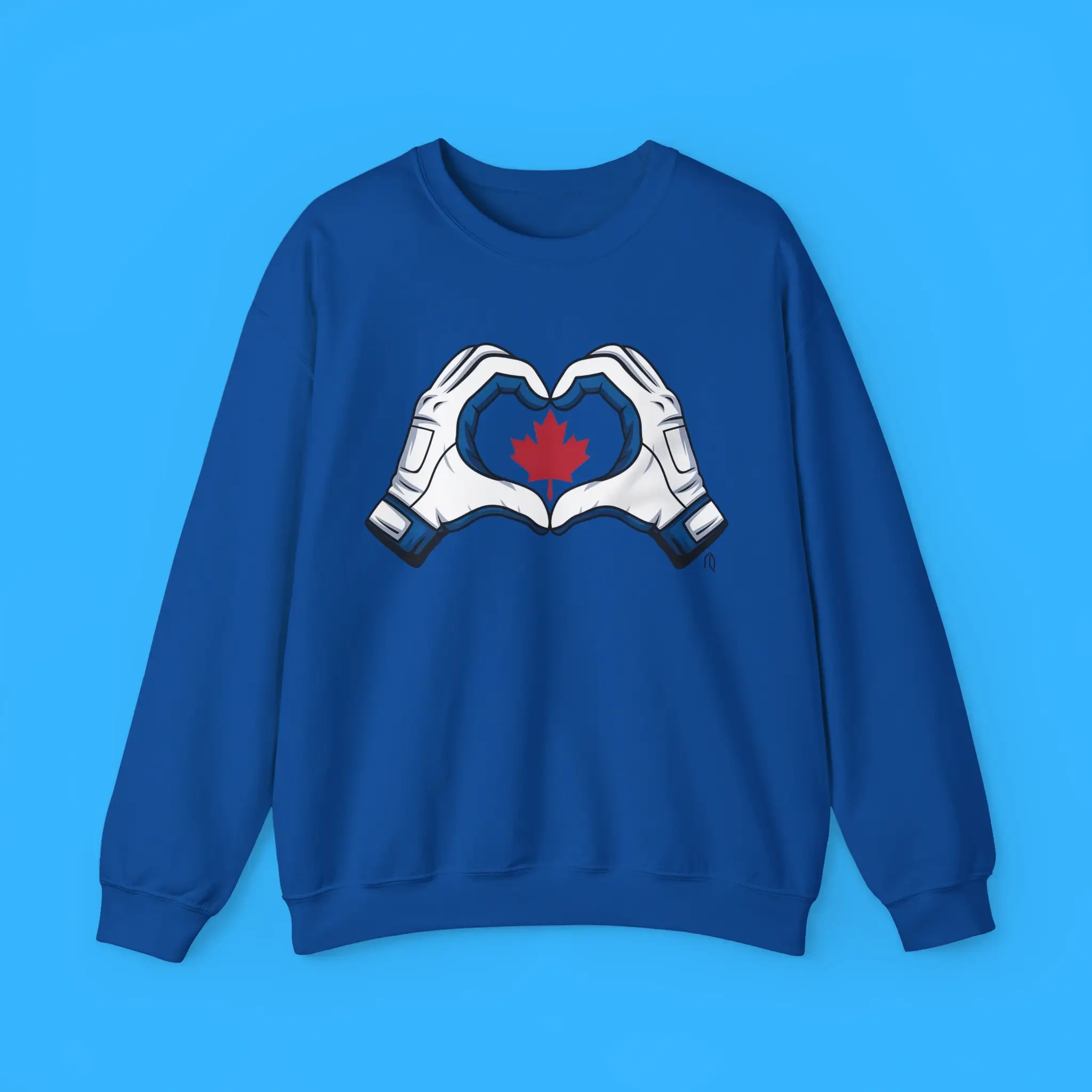 Toronto-Blue-Jays-Canada-Heart-Hands-Sweatshirt Toronto Blue Jays Canada Heart Hands Sweatshirt