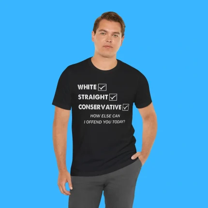 White Straight Conservative Person Shirt