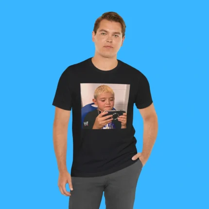 Young Mysterio Playing PSP Person Shirt