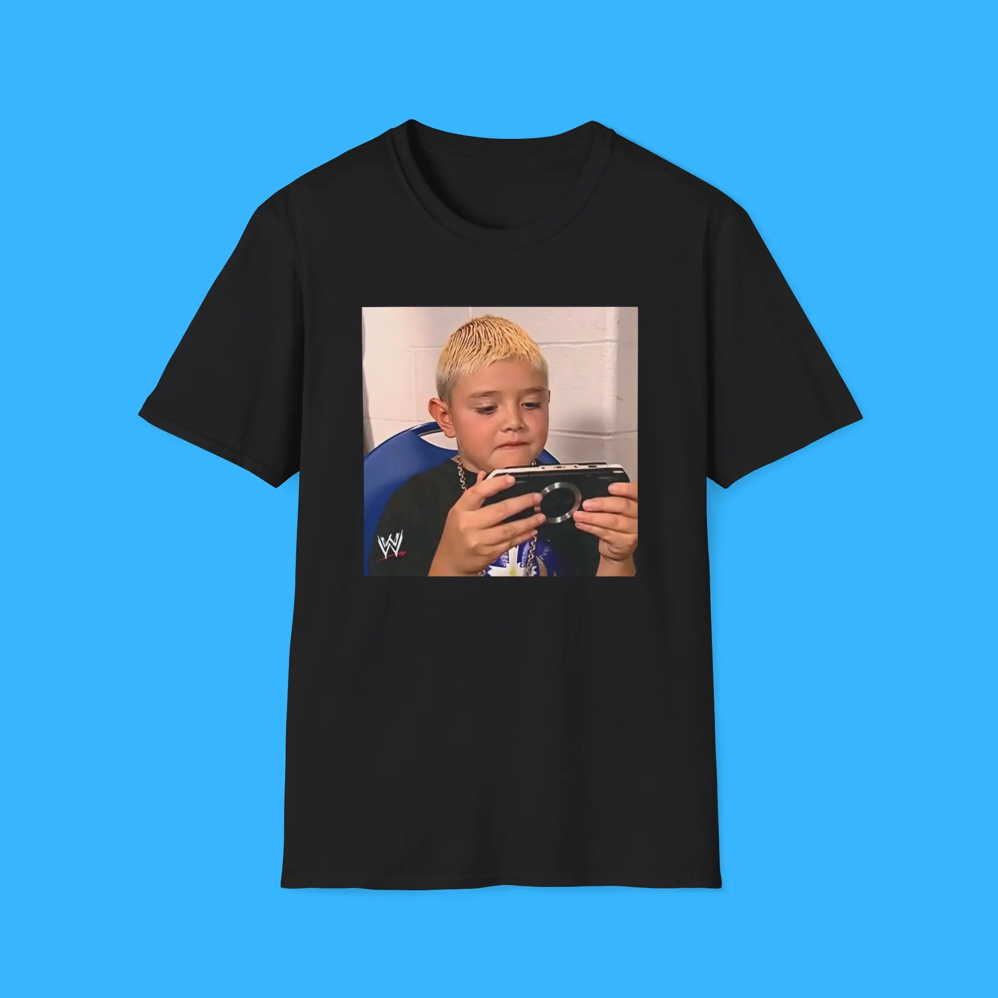 Young-Mysterio-Playing-PSP-Shirt Young Mysterio Playing PSP Shirt