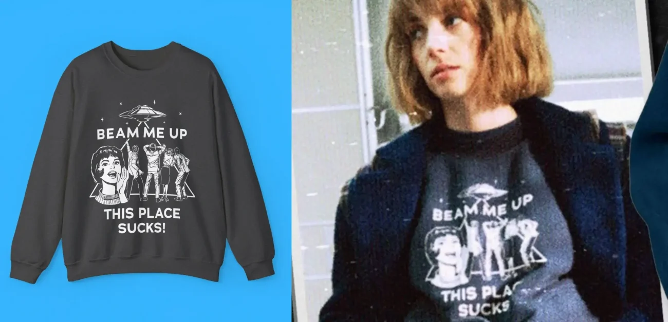 Beam Me Up This Place Sucks Post Sweatshirt