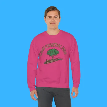 Camp Central Park 1981 Pink Fleece Person Sweatshirt