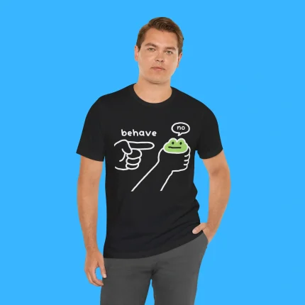 Dishonest Frog Washed Behave No Person Shirt