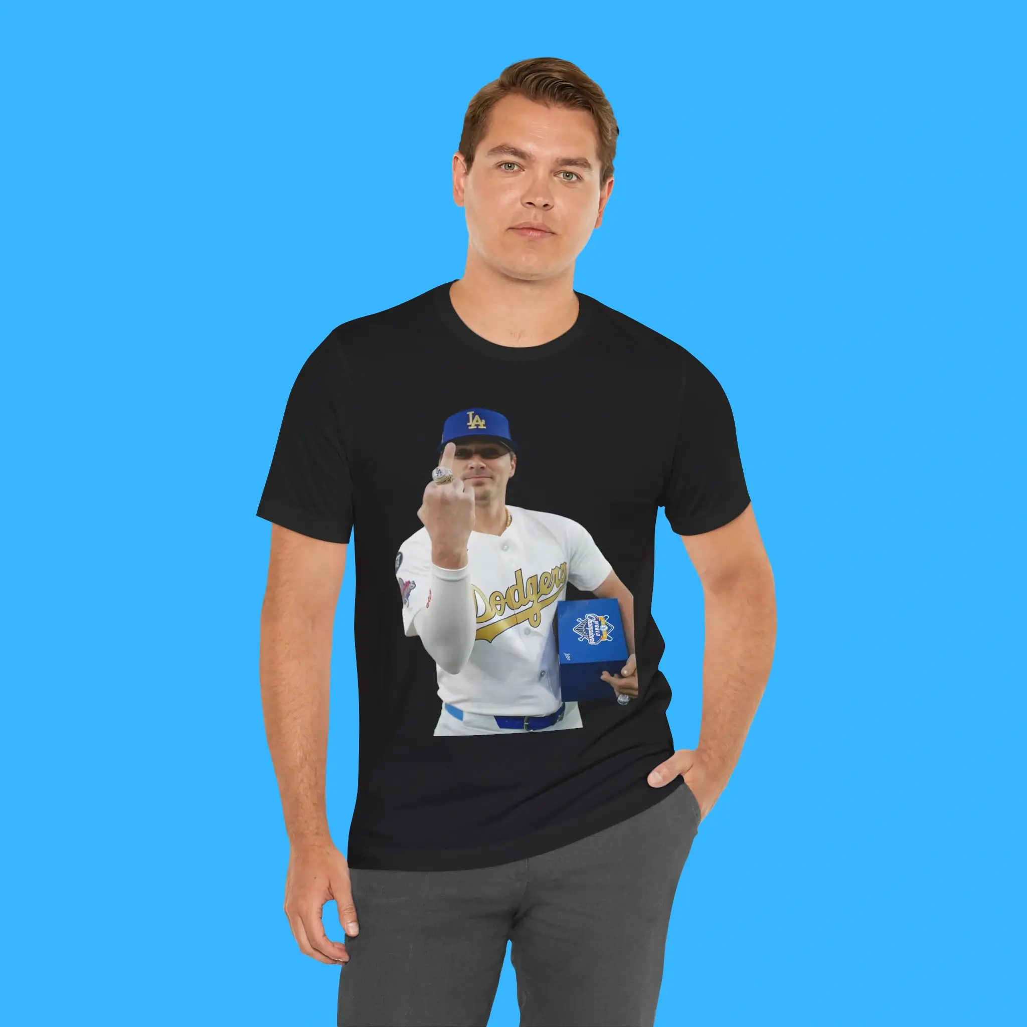 Kiké-Hernández-Middle-Finger-Person-Shirt Kiké Hernández Middle Finger Person Shirt