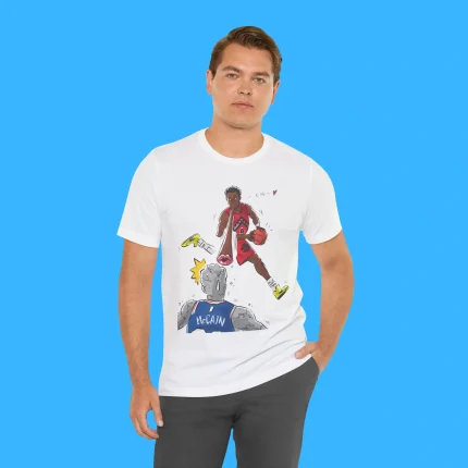 Scottie Barnes Blew A Kiss At Jared McCain Person Shirt