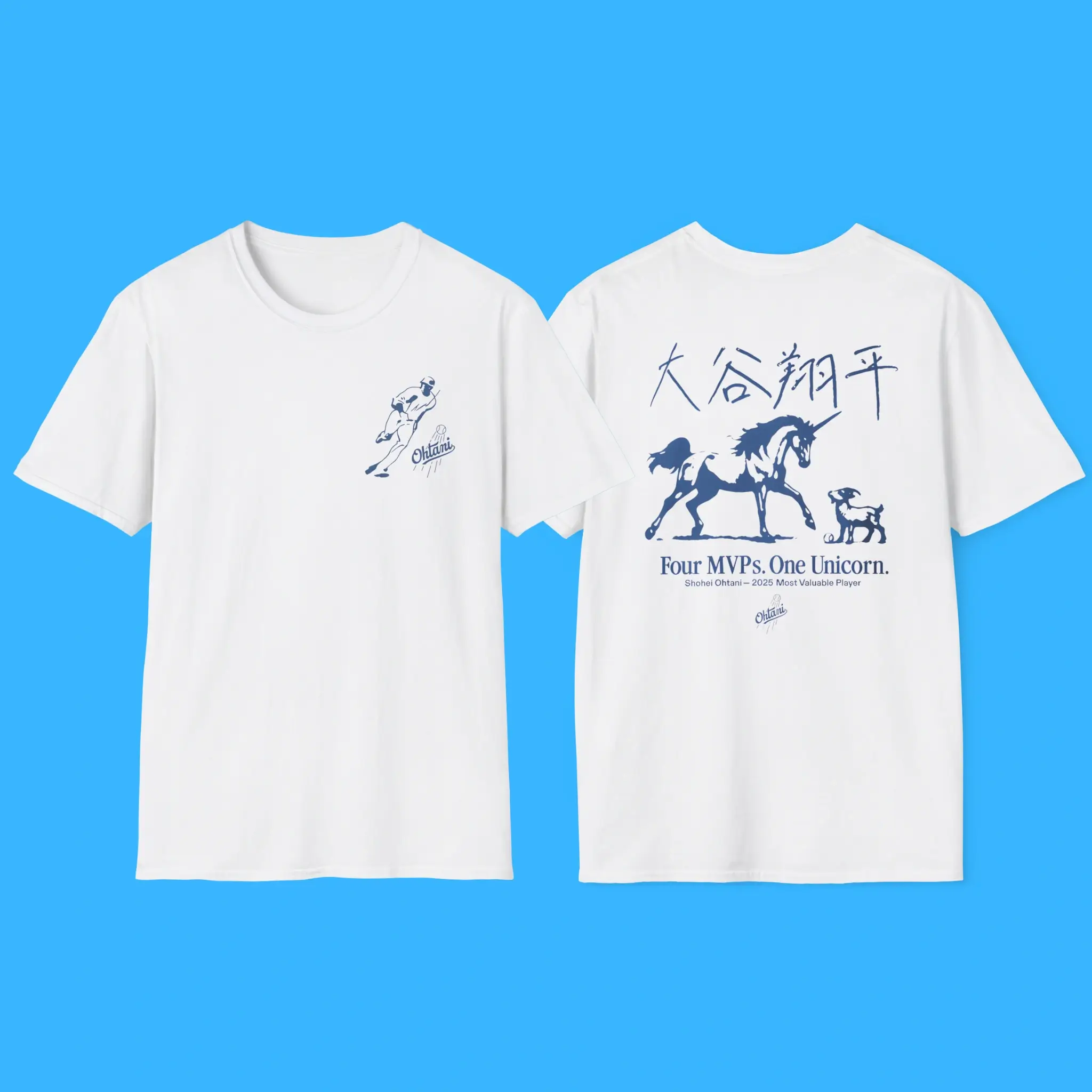 Shohei Ohtani Four Mvps One Unicorn Shirt