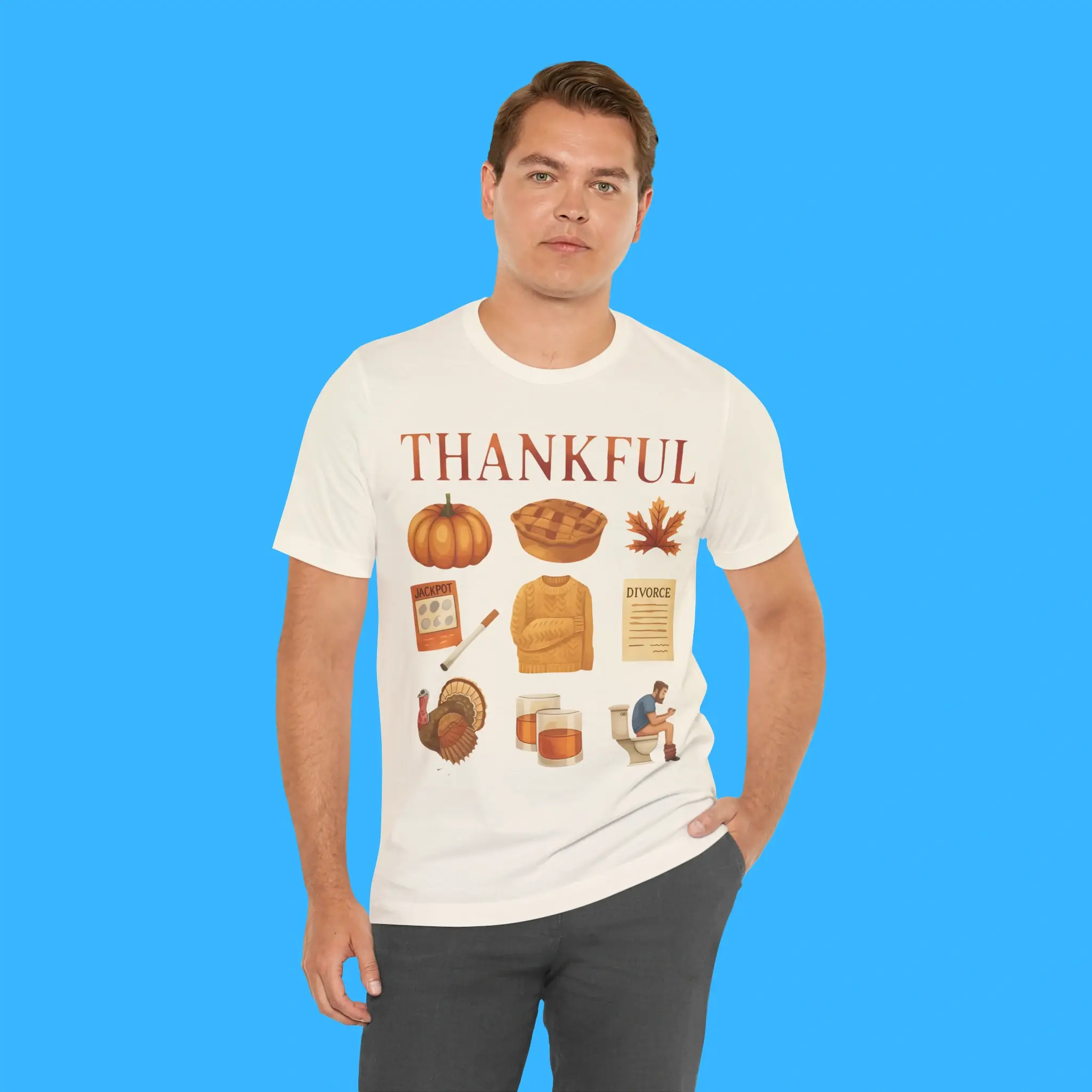 Thankful-Thanksgiving-Doodles-Person-Shirt Thankful Thanksgiving Doodles Person Shirt