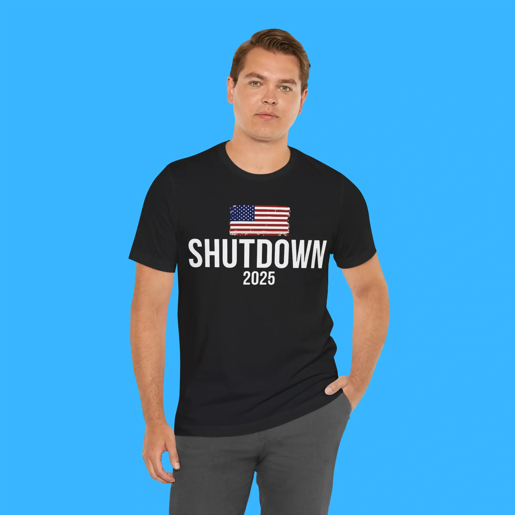 The-Shutdown-2025-USA-Flag-Person-Shirt The Shutdown 2025 USA Flag Person Shirt