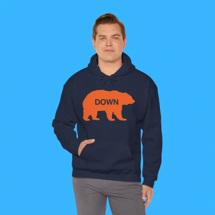 Walking Bear Down Person Hoodie