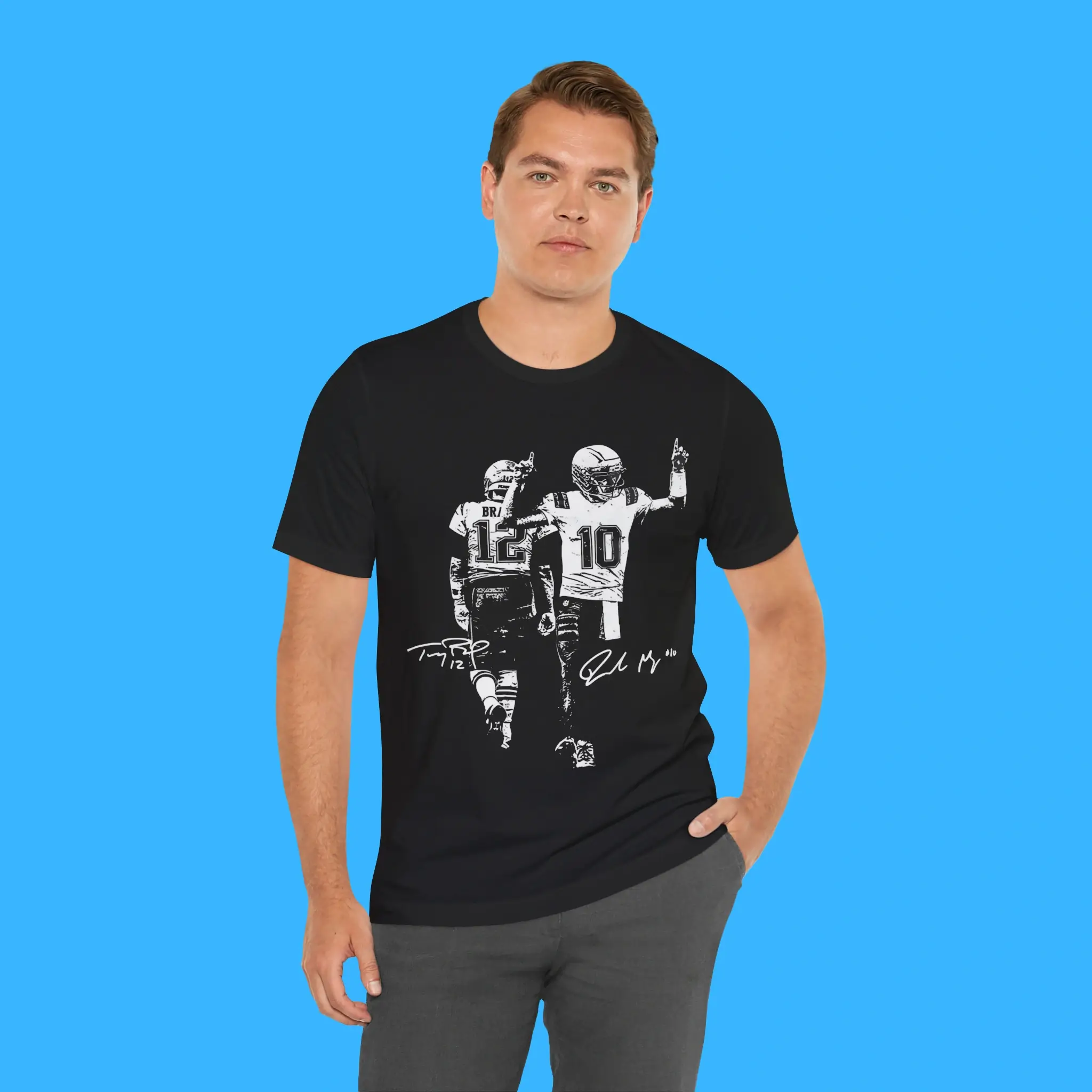 Drake-Maye-And-Tom-Signature-Person-Shirt Drake Maye And Tom Signature Person Shirt