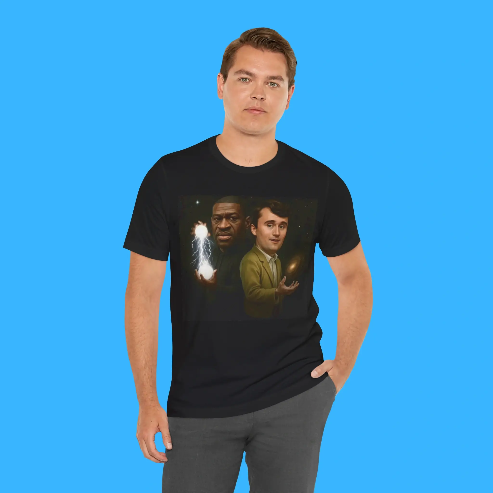 George-Floyd-And-Charlie-Kirk-Wizard-Person-Shirt George Floyd And Charlie Kirk Wizard Person Shirt