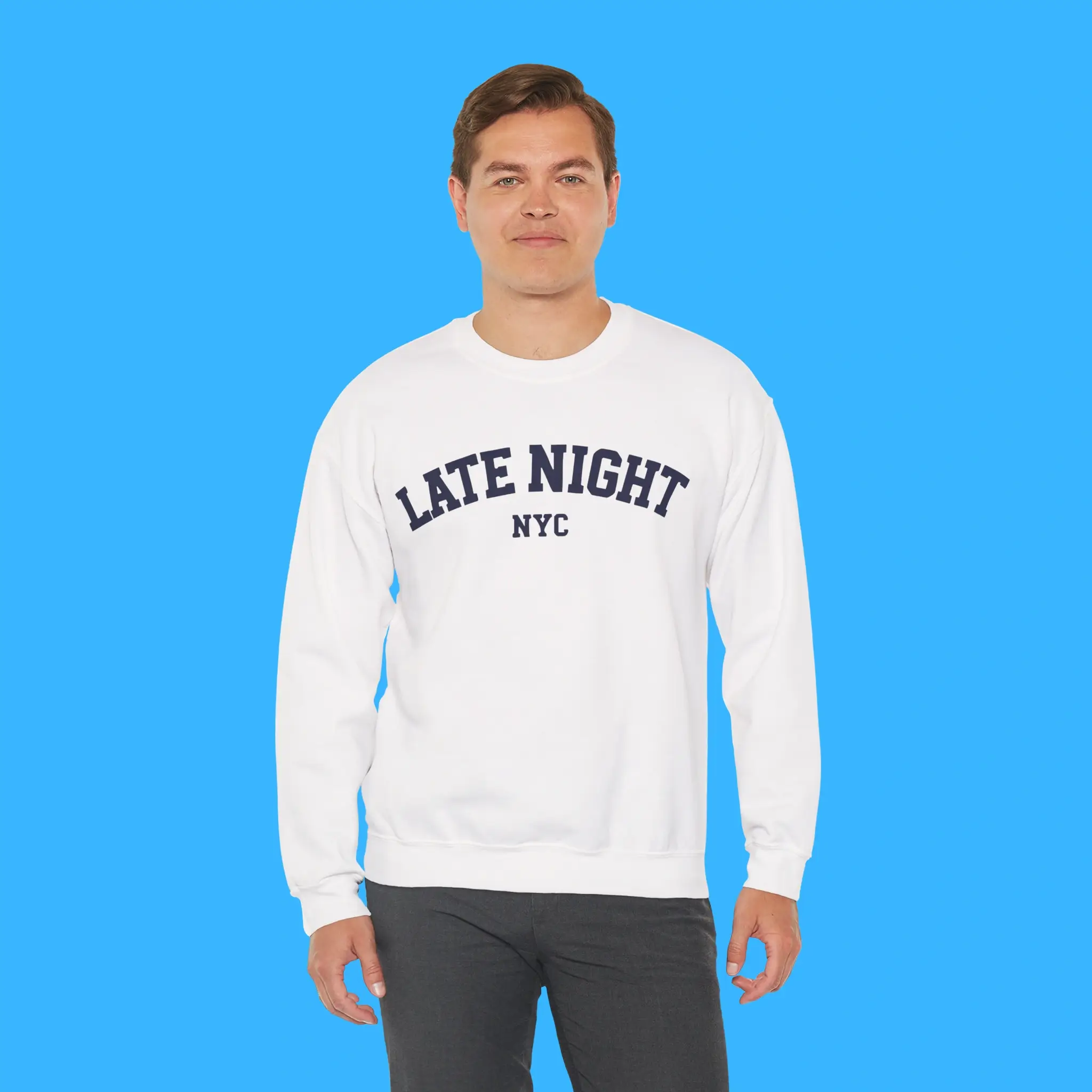 Late-Night-NYC-Person-Sweatshirt Late Night NYC Person Sweatshirt