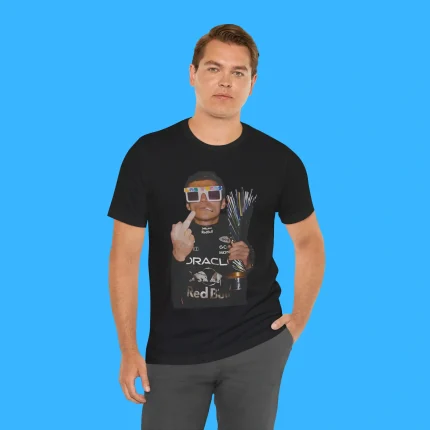 Max Verstappen Pink Lego Sunglasses Middle Finger Person Shirt