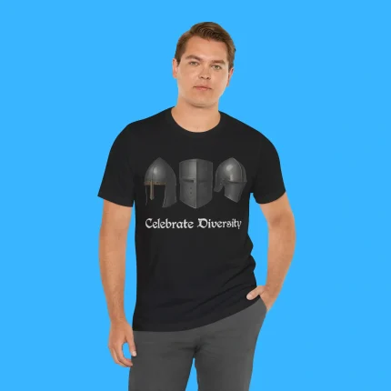 Medieval Helmets Celebrate Diversity Person Shirt