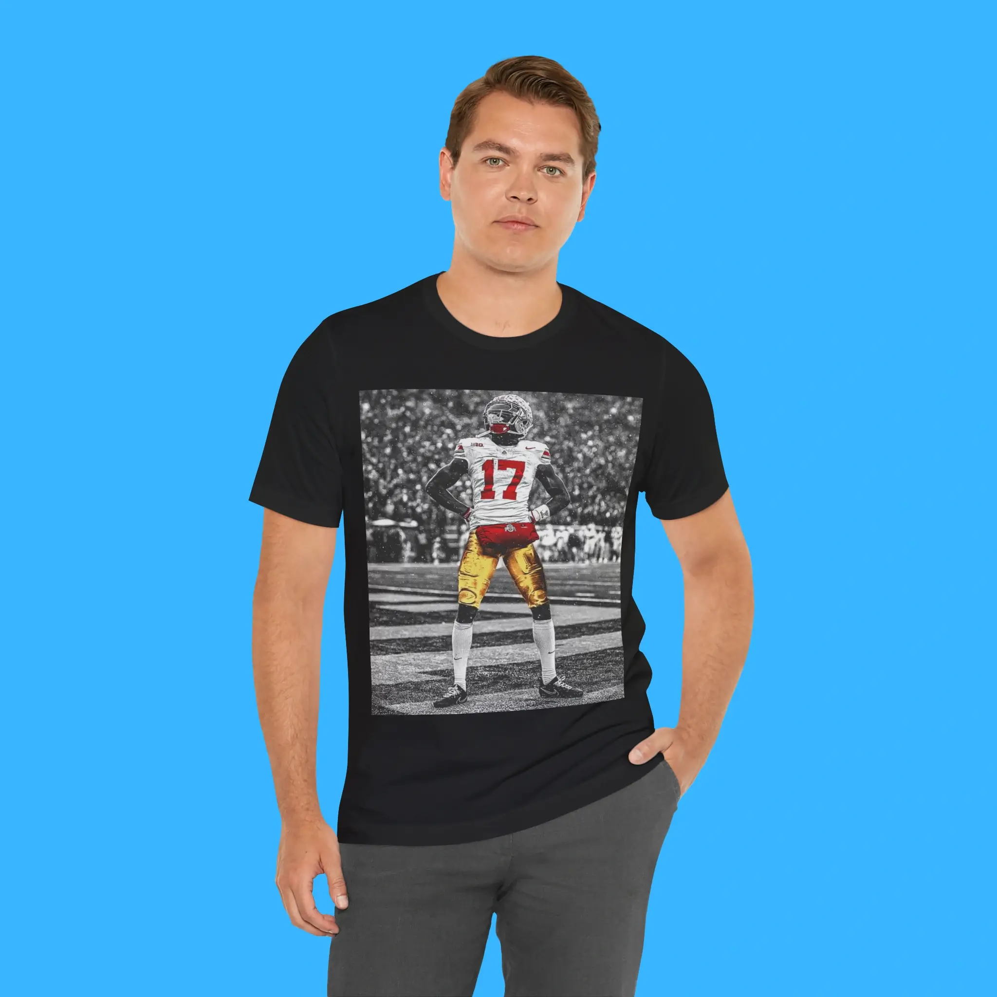 Ohio-State-Buckeyes-Carnell-Tate-Standing-Person-Shirt Ohio State Buckeyes Carnell Tate Standing Person Shirt