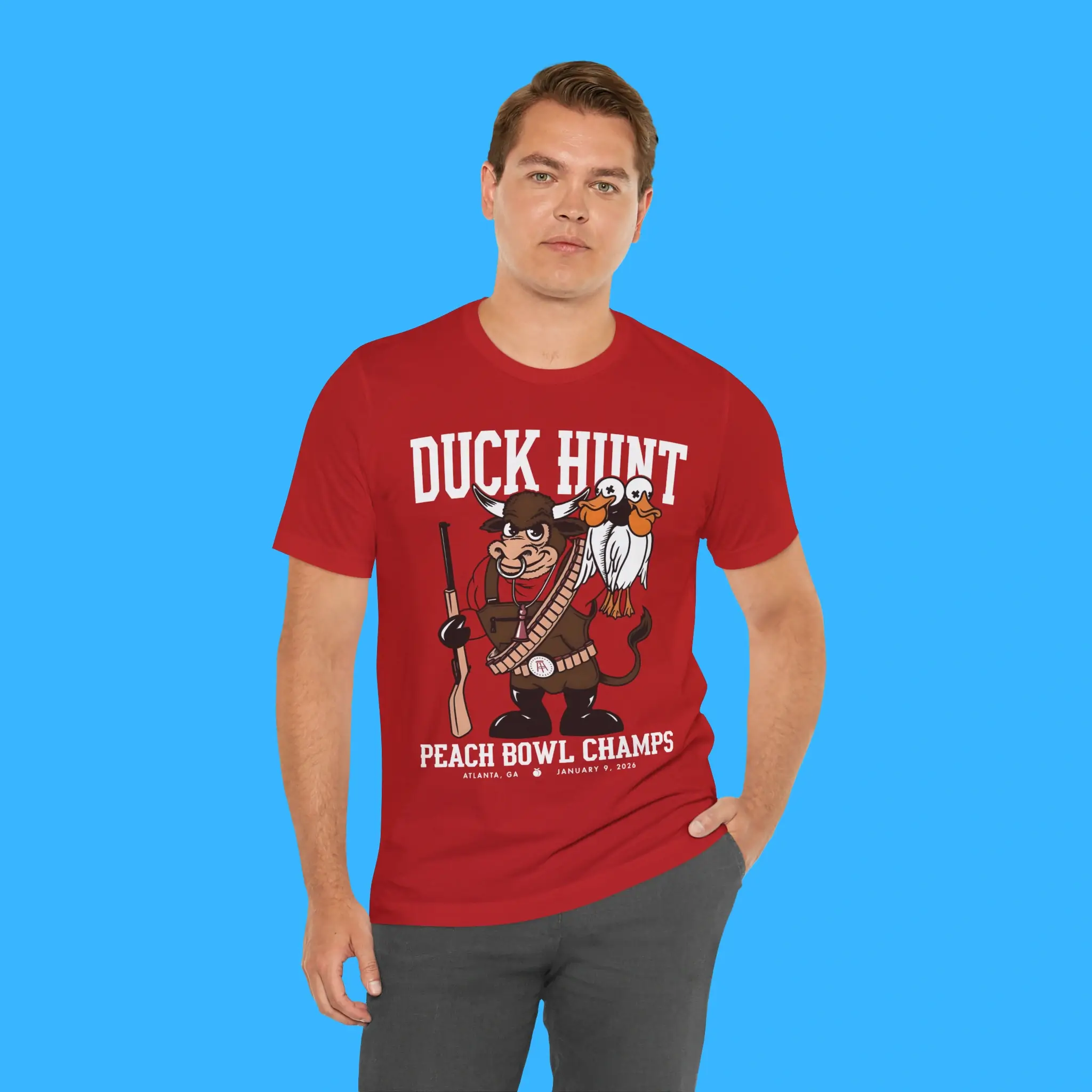 Duck Hunt Peach Bowl Champs Person Shirt