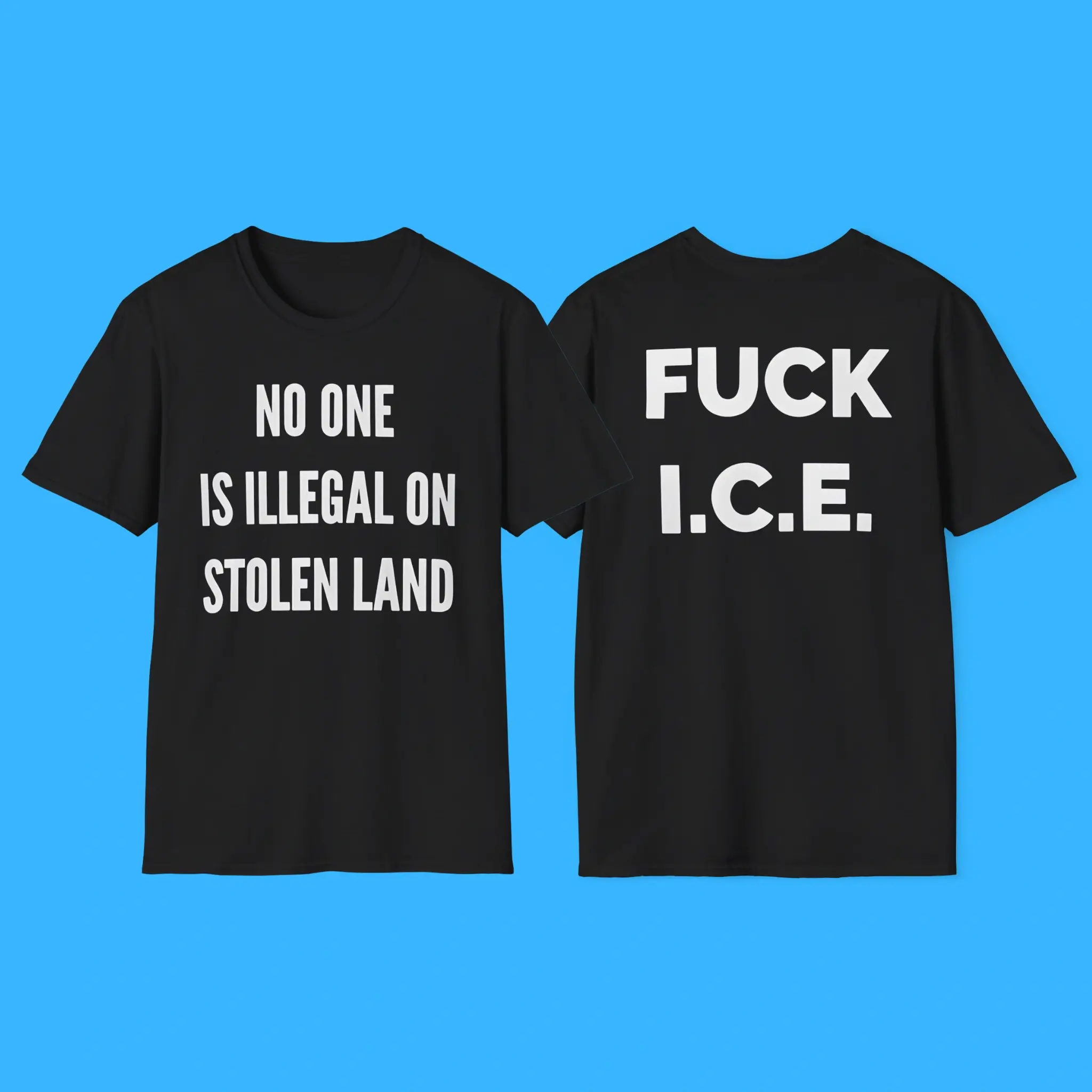 No-One-is-Illegal-on-Stolen-Land-Fuck-ICE-Shirt No One is Illegal on Stolen Land Fuck ICE Shirt