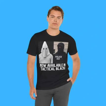 Now Available In Tactical Black Person Shirt