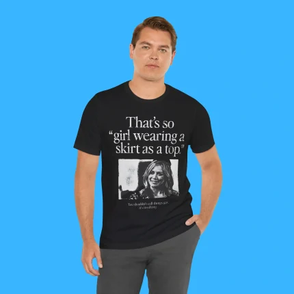 Girl Wearing A Skirt As A Top Person Shirt