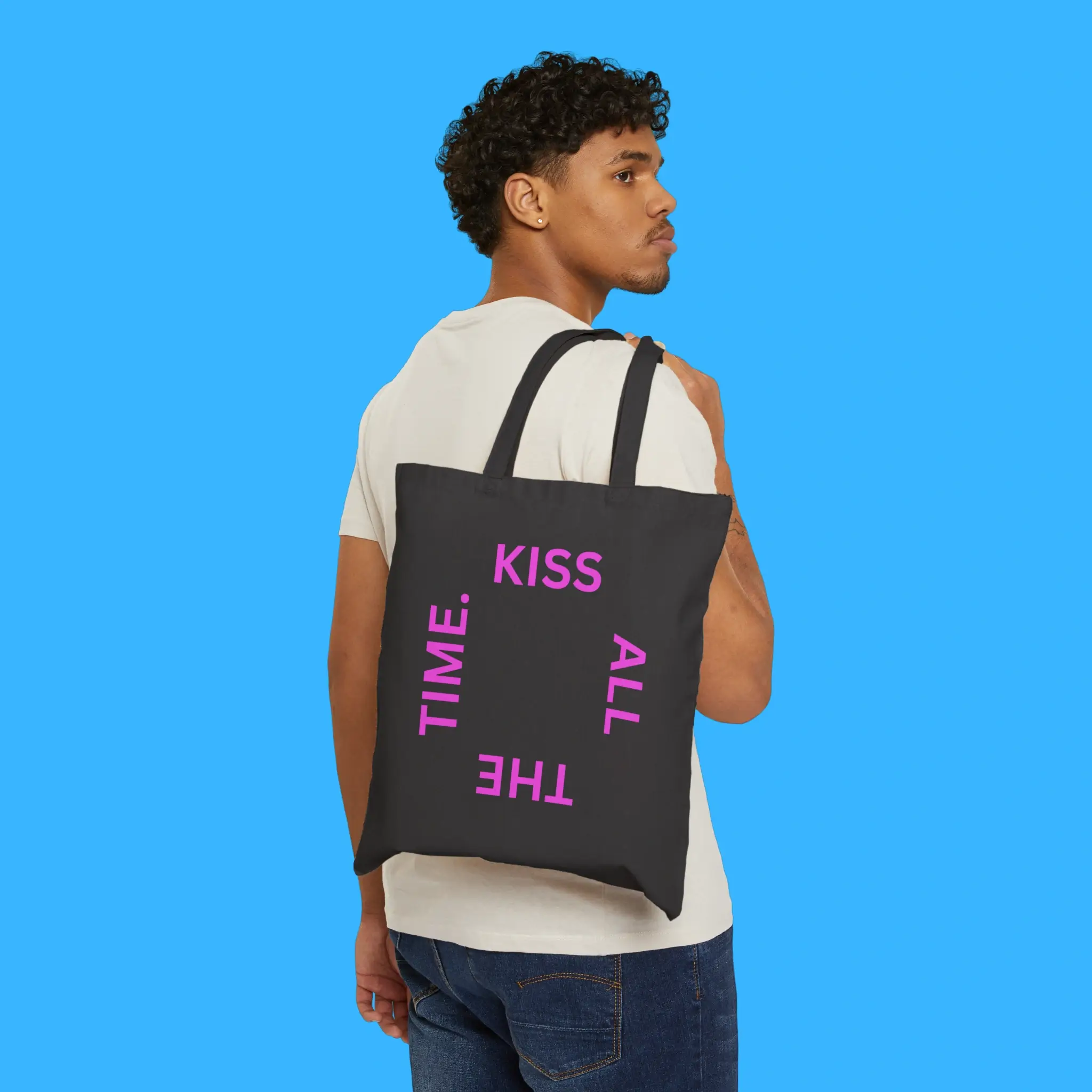 Kiss All The Time Person Tote Bag